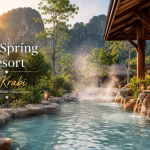 Tropical hot spring resort escape